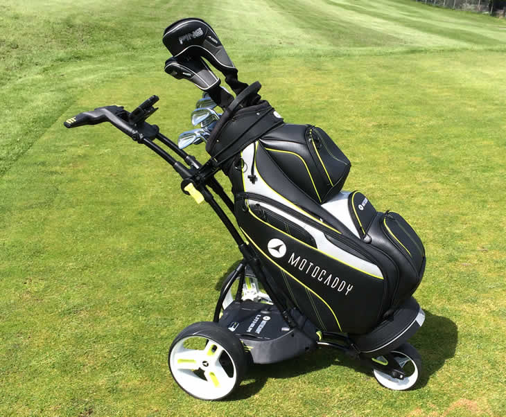 motocaddy trolley and bag