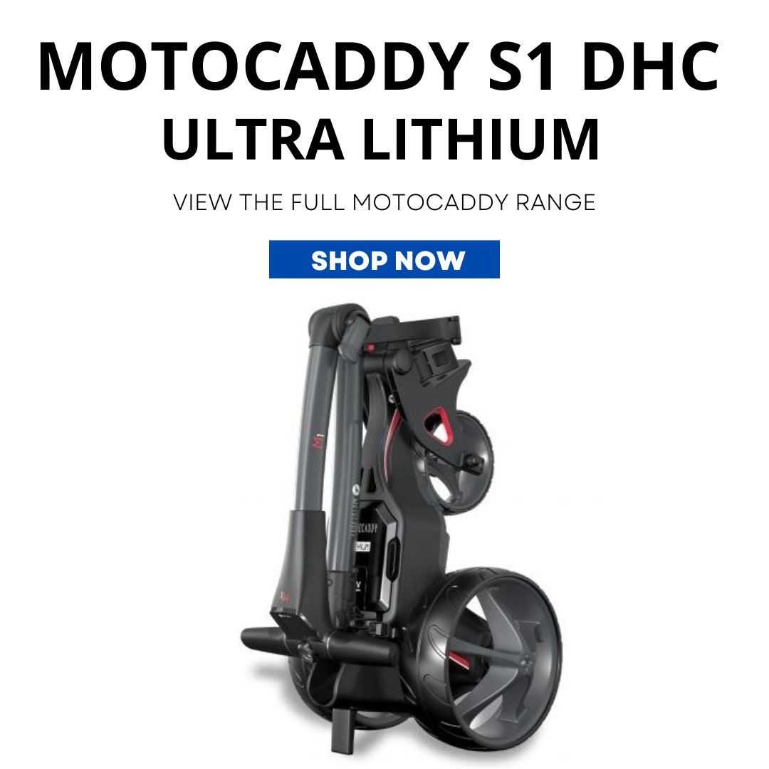 motocaddy s1 dhc ultra lithium electric golf trolley